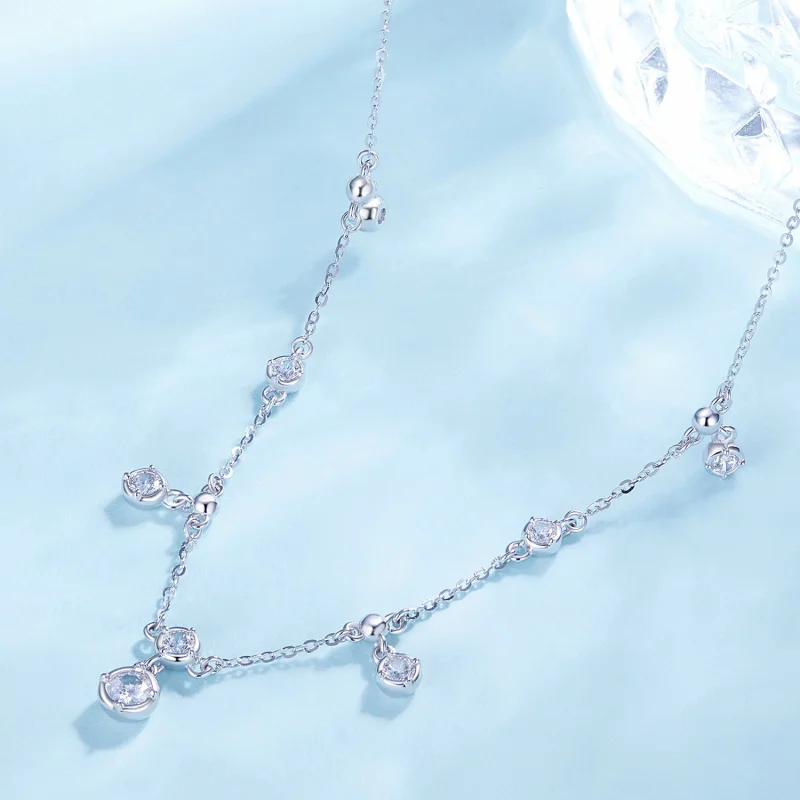 (Bild für) Pandora Style Sparkling Tassel Choker - BSN360 - Ansicht 3