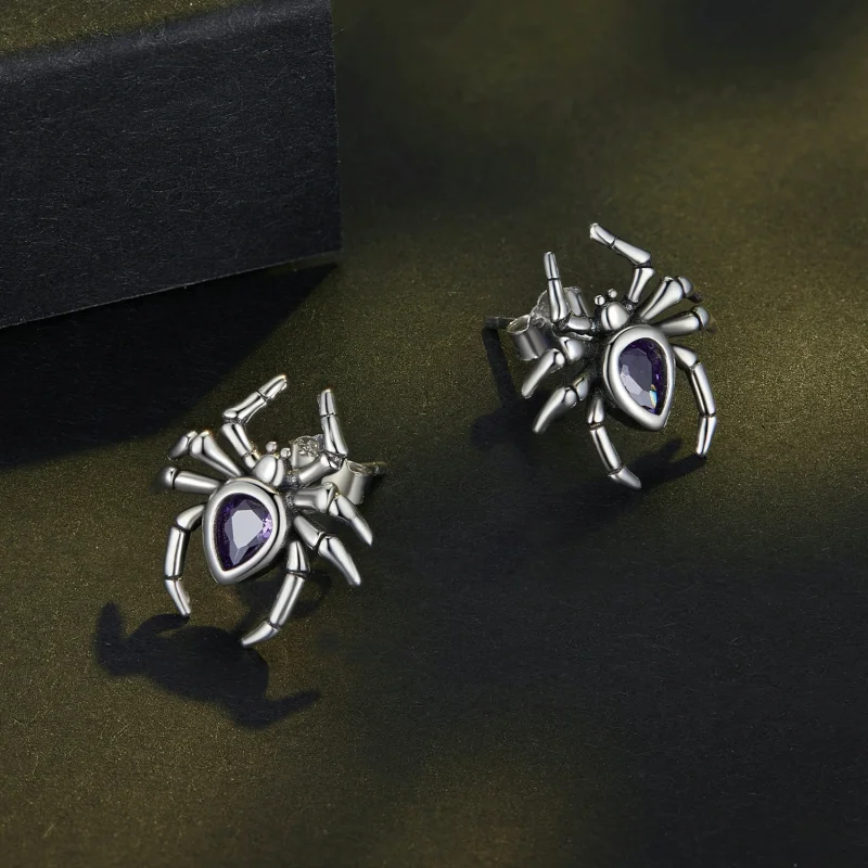 (Bild für) Pandora Style Spider Studs Ohrringe - BSE891 - Ansicht 3