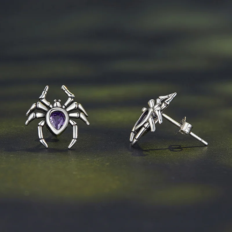 (Bild für) Pandora Style Spider Studs Ohrringe - BSE891 - Ansicht 4