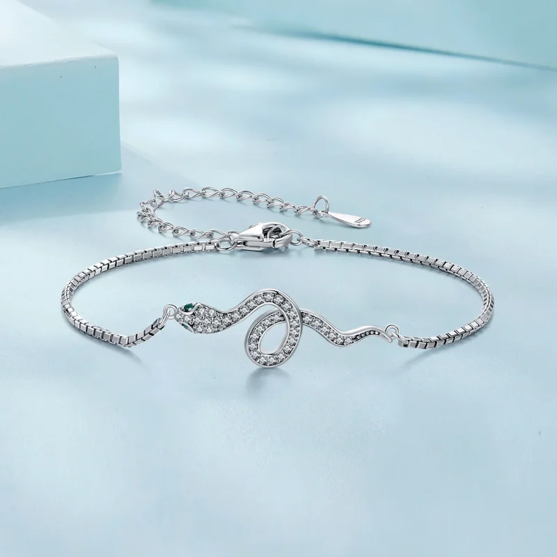(Bild für) Pandora Style Spirit Snake Armband - SCB261 - Ansicht 3