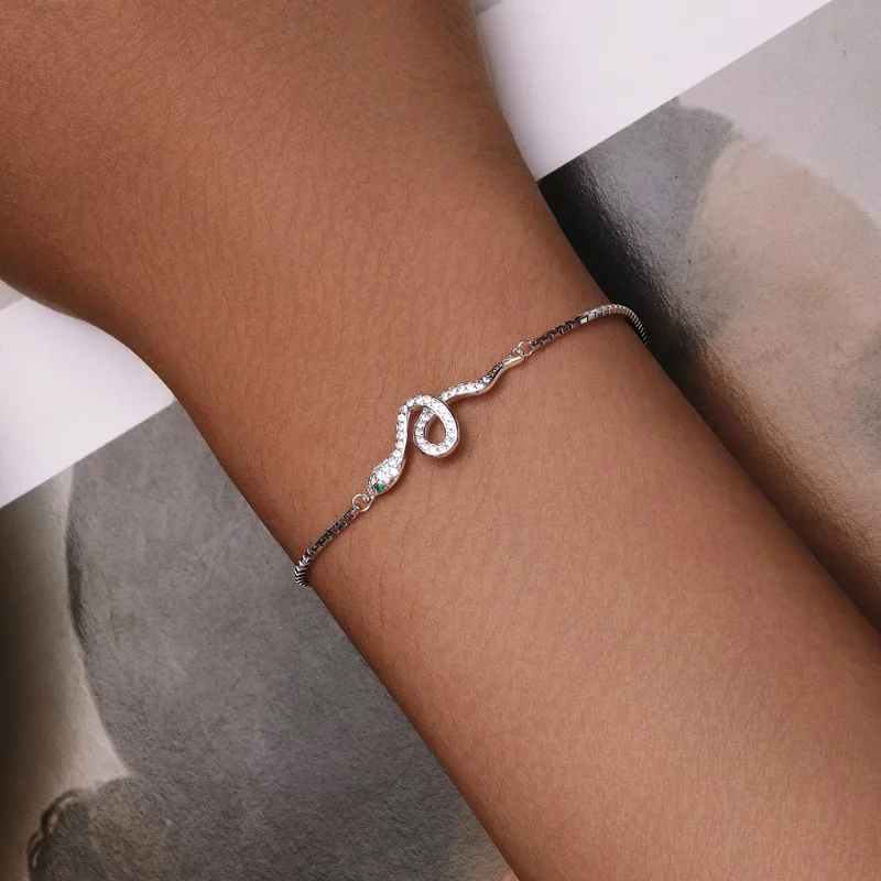 (Bild für) Pandora Style Spirit Snake Armband - SCB261 - Ansicht 5