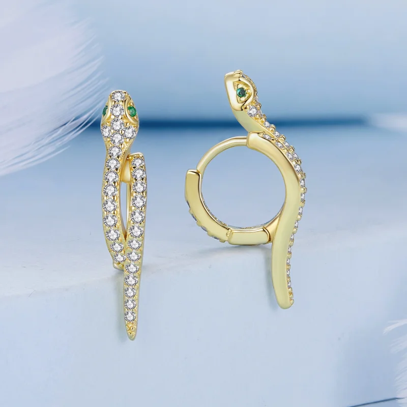 (Bild für) Pandora Style Spirit Snake Creolen - BSE669-B - Ansicht 2