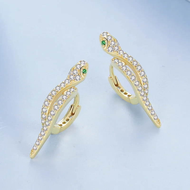 (Bild für) Pandora Style Spirit Snake Creolen - BSE669-B - Ansicht 3