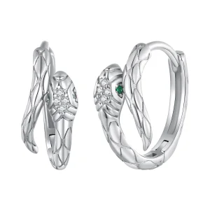 (Bild für) Pandora Style Spirit Snake Hoop Earrings - BSE818