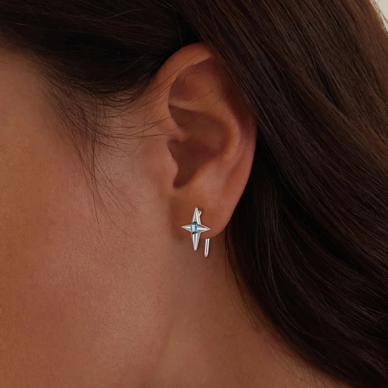 (Bild für) Pandora Style Starry Studs Ohrringe - BSE915 - Ansicht 5