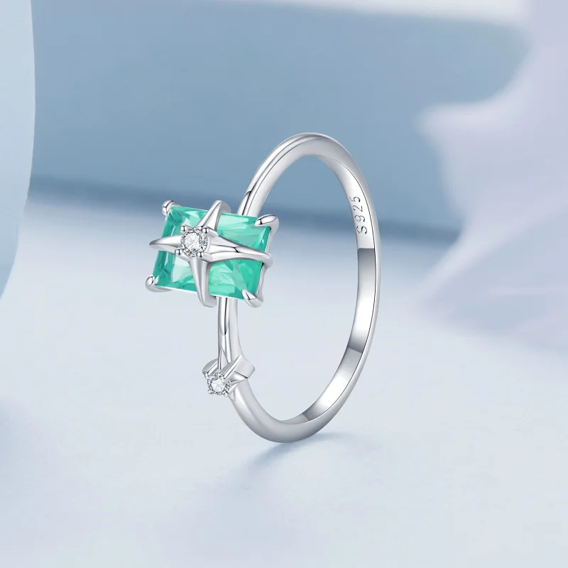 (Bild für) Pandora Style Stern-Glas-Öffnungsring - BSR416 - Ansicht 2