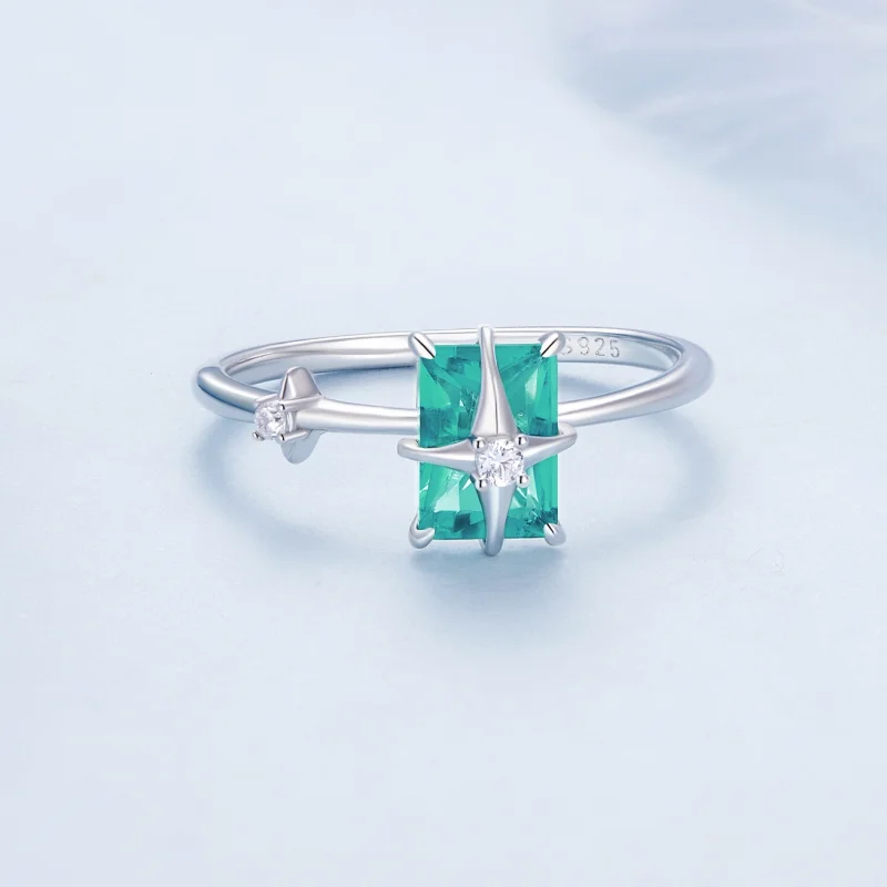 (Bild für) Pandora Style Stern-Glas-Öffnungsring - BSR416 - Ansicht 3