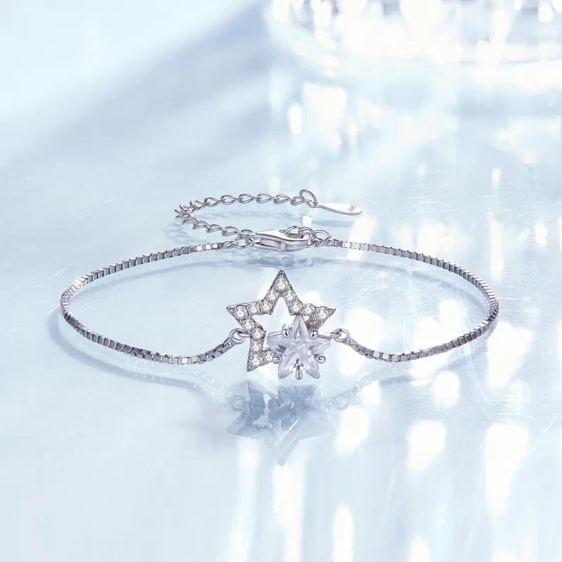 (Bild für) Pandora Style Sternenarmband - BSB143 - Ansicht 2