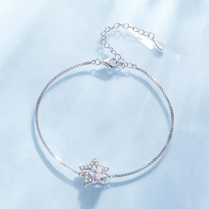 (Bild für) Pandora Style Sternenarmband - BSB143 - Ansicht 3