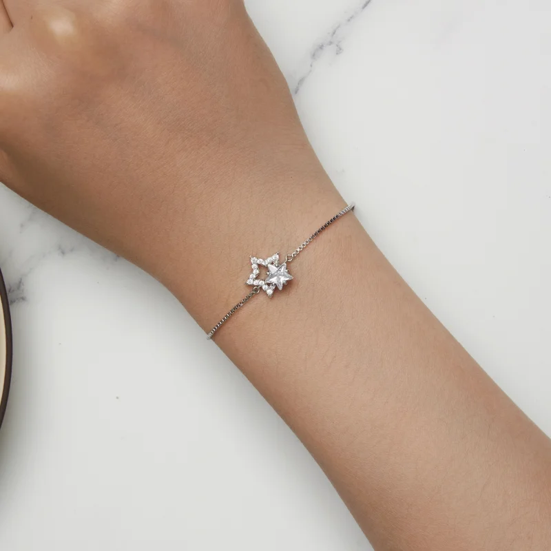 (Bild für) Pandora Style Sternenarmband - BSB143 - Ansicht 5