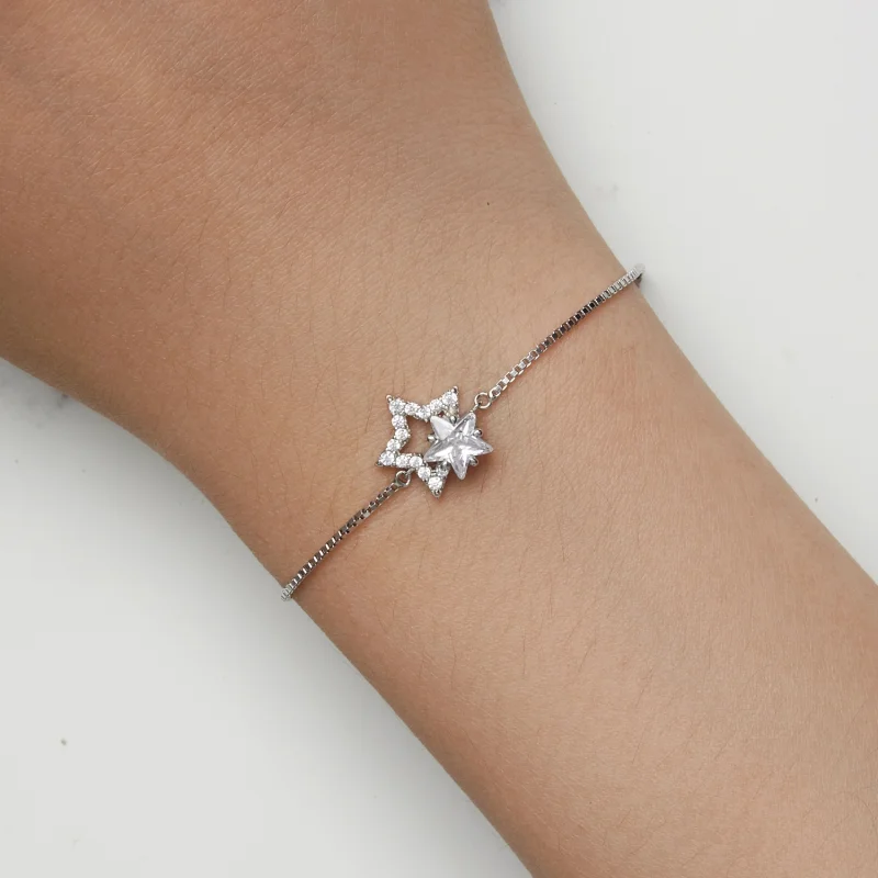 (Bild für) Pandora Style Sternenarmband - BSB143 - Ansicht 7
