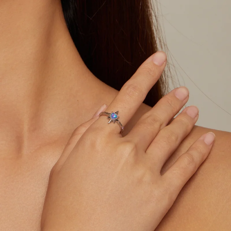 (Bild für) Pandora Style Sternring - BSR455 - Ansicht 4