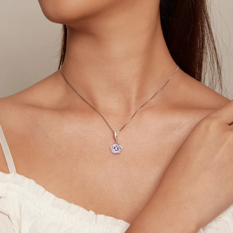 (Bild für) Pandora Style Stiefmütterchen-Anhänger - SCC2583 - Ansicht 8