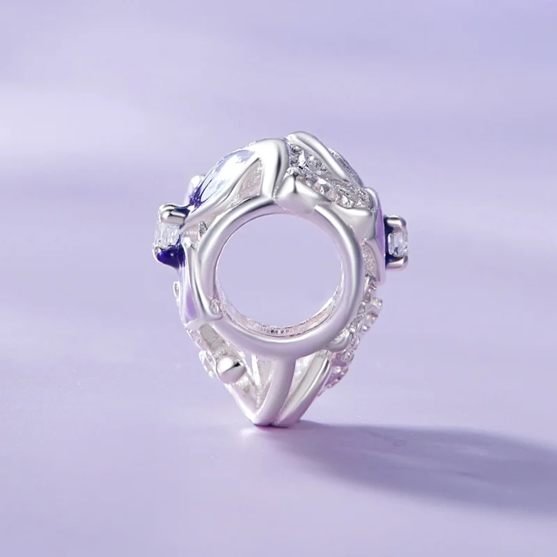 (Bild für) Pandora Style Stiefmütterchen-Anhänger - SCC2585 - Ansicht 3