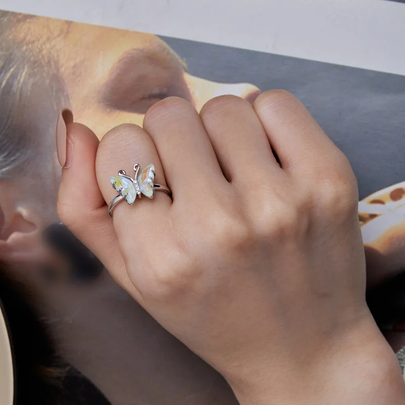 (Bild für) Pandora Style Symphony Butterfly Ring - SCR912 - Ansicht 6