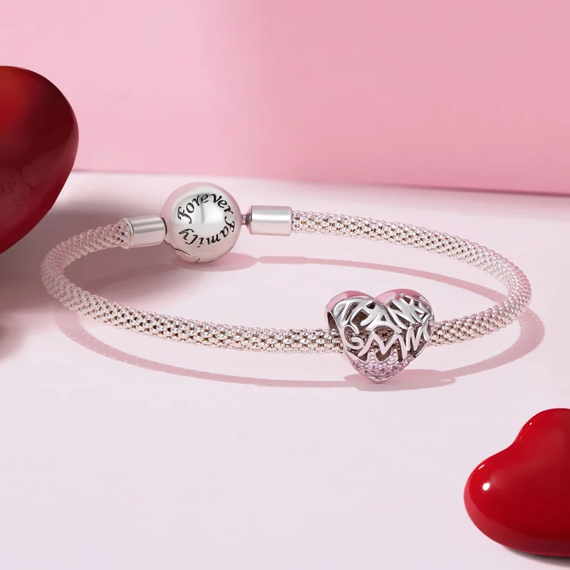 (Bild für) Pandora Style Thanksgiving Heart Charm - BSC923 - Ansicht 5