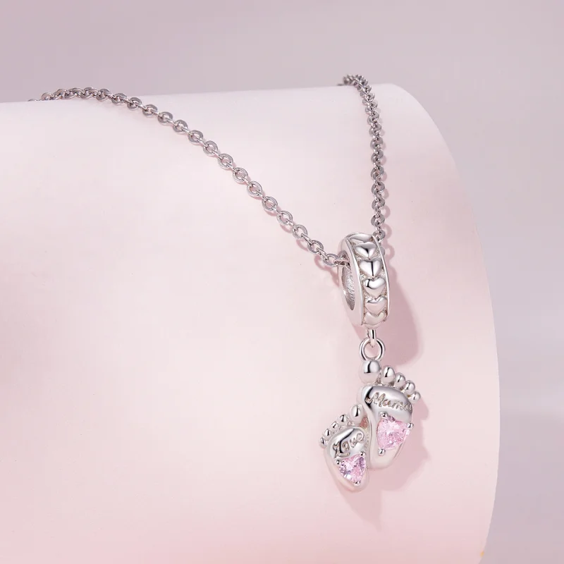 (Bild für) Pandora Style The Footprints of Love Dangle - BSC825 - Ansicht 2