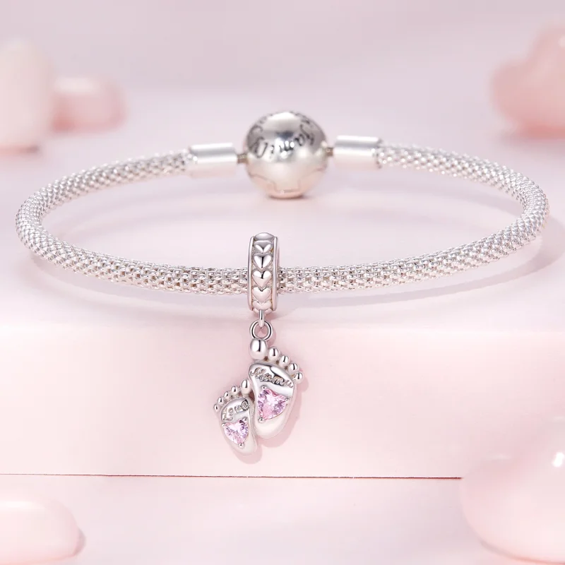 (Bild für) Pandora Style The Footprints of Love Dangle - BSC825 - Ansicht 3