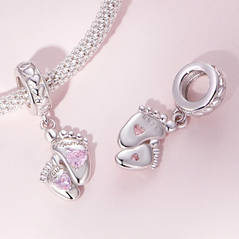 (Bild für) Pandora Style The Footprints of Love Dangle - BSC825 - Ansicht 4