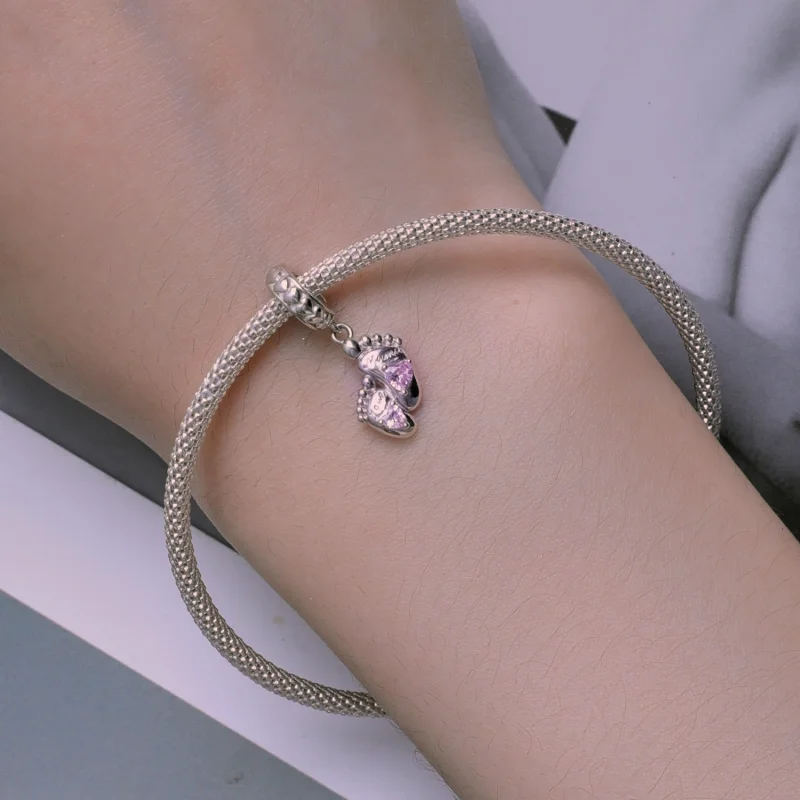 (Bild für) Pandora Style The Footprints of Love Dangle - BSC825 - Ansicht 5