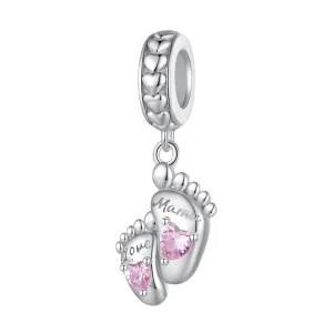 (Bild für) Pandora Style The Footprints of Love Dangle - BSC825
