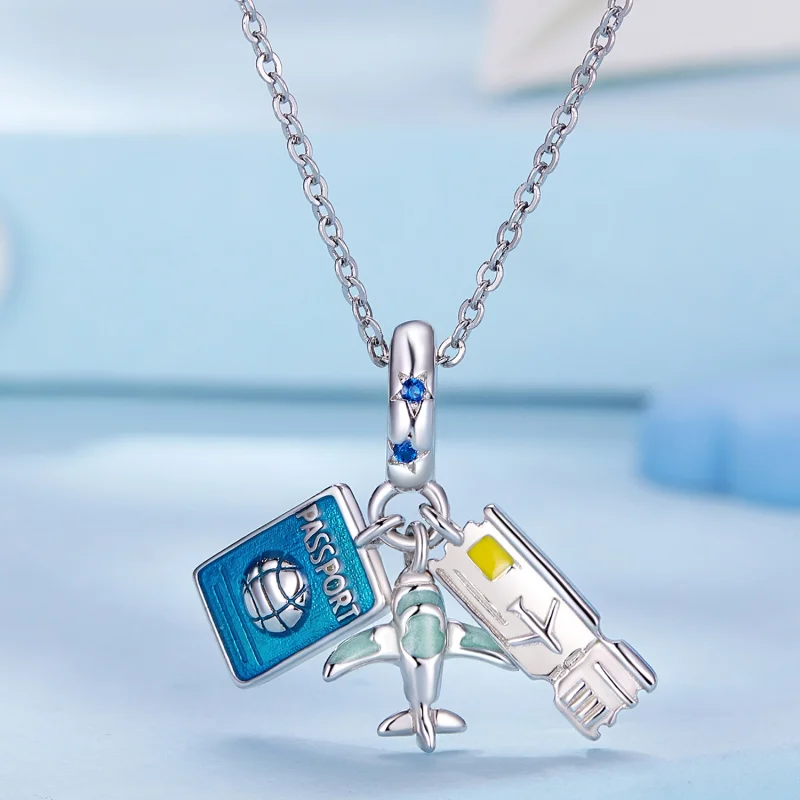 (Bild für) Pandora Style Travel Plane Anhänger - SCC2479 - Ansicht 2