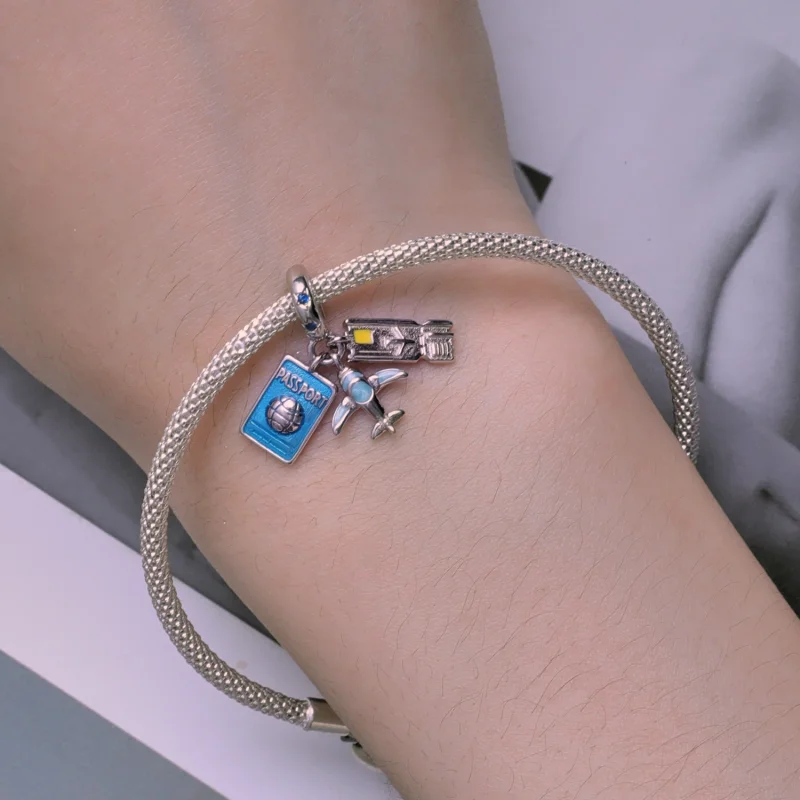 (Bild für) Pandora Style Travel Plane Anhänger - SCC2479 - Ansicht 5