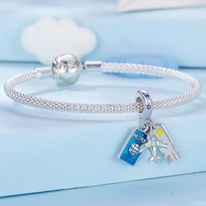 (Bild für) Pandora Style Travel Plane Anhänger - SCC2479 - Ansicht 6