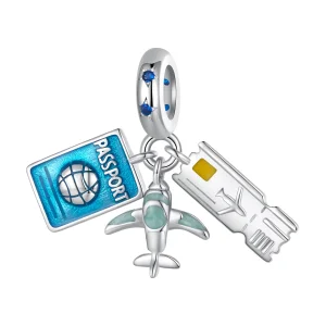 (Bild für) Pandora Style Travel Plane Anhänger - SCC2479