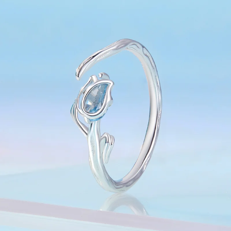 (Bild für) Pandora Style Tulip Open Ring - BSR465-E - Ansicht 2
