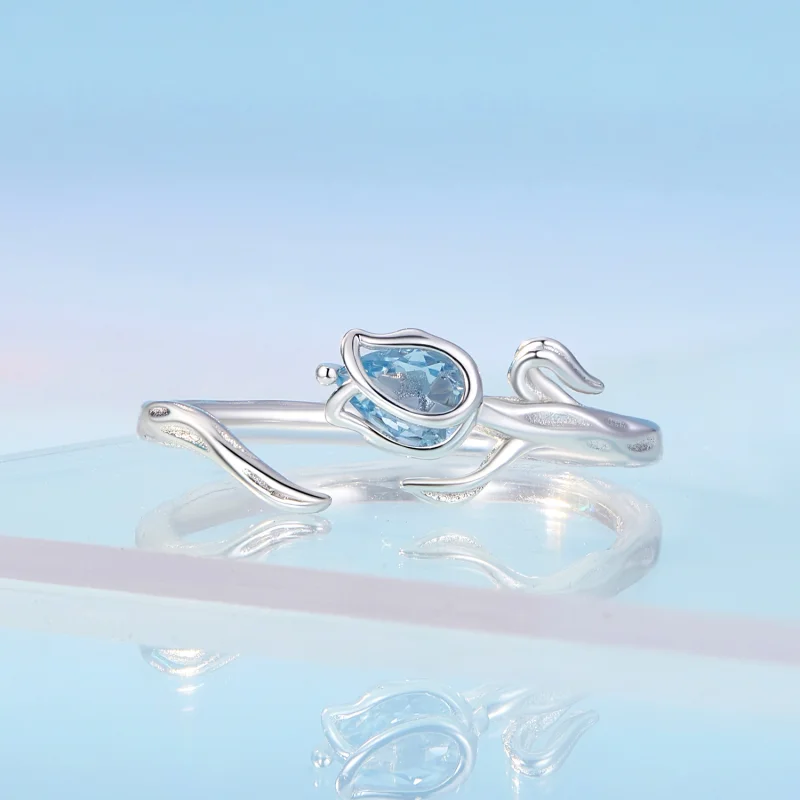 (Bild für) Pandora Style Tulip Open Ring - BSR465-E - Ansicht 3