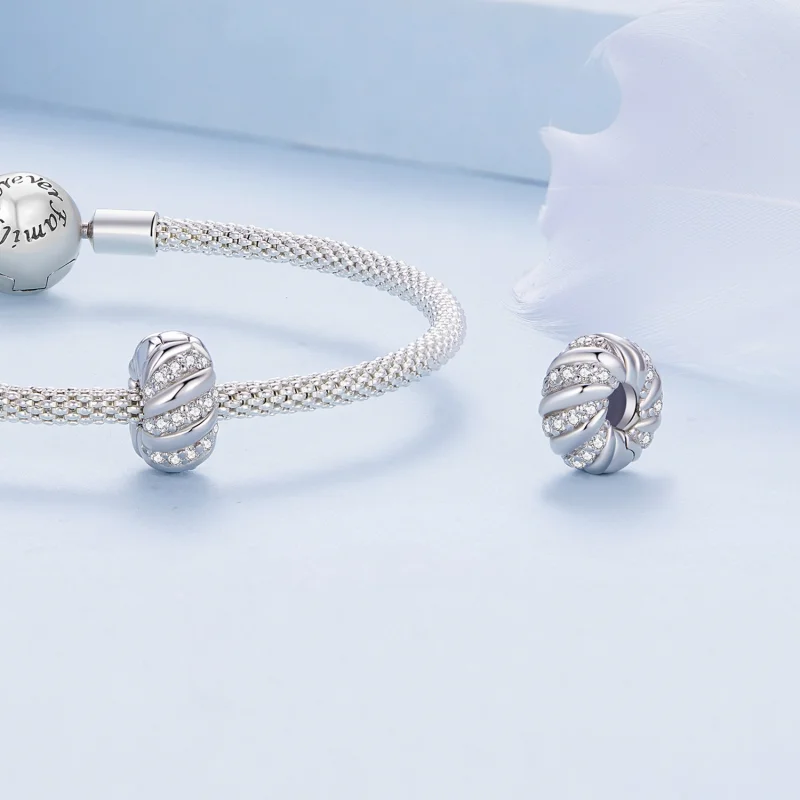 (Bild für) Pandora Style Twist Silikone Abstandshalter - BSC905 - Ansicht 4