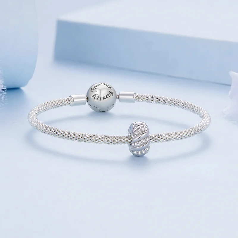 (Bild für) Pandora Style Twist Silikone Abstandshalter - BSC905 - Ansicht 5