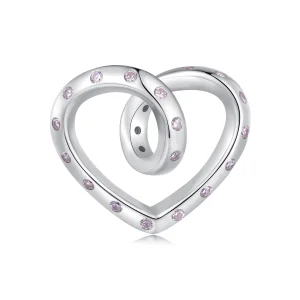(Bild für) Pandora Style Verschlungenes Herz Charm - BSC928