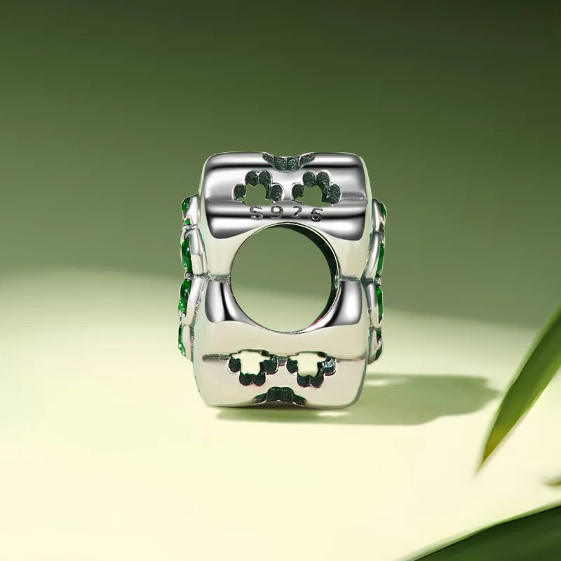 (Bild für) Pandora Style Vierblättriges Kleeblatt Charm - SCC2604 - Ansicht 3