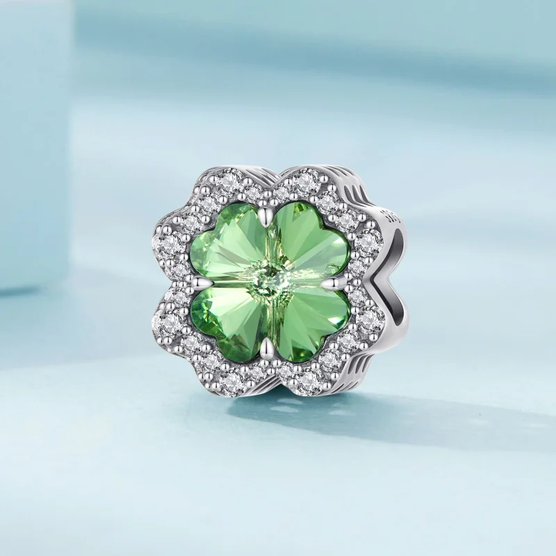 (Bild für) Pandora Style Vierblättriges Kleeblatt Charm - SCC2622 - Ansicht 2