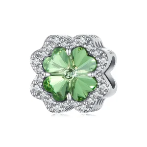 (Bild für) Pandora Style Vierblättriges Kleeblatt Charm - SCC2622