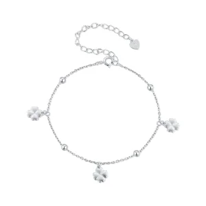 (Bild für) Pandora Style Vierblättriges Kleeblatt Kettenarmband - BSB139