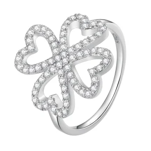 (Bild für) Pandora Style Vierblättriges Kleeblatt Ring - BSR399