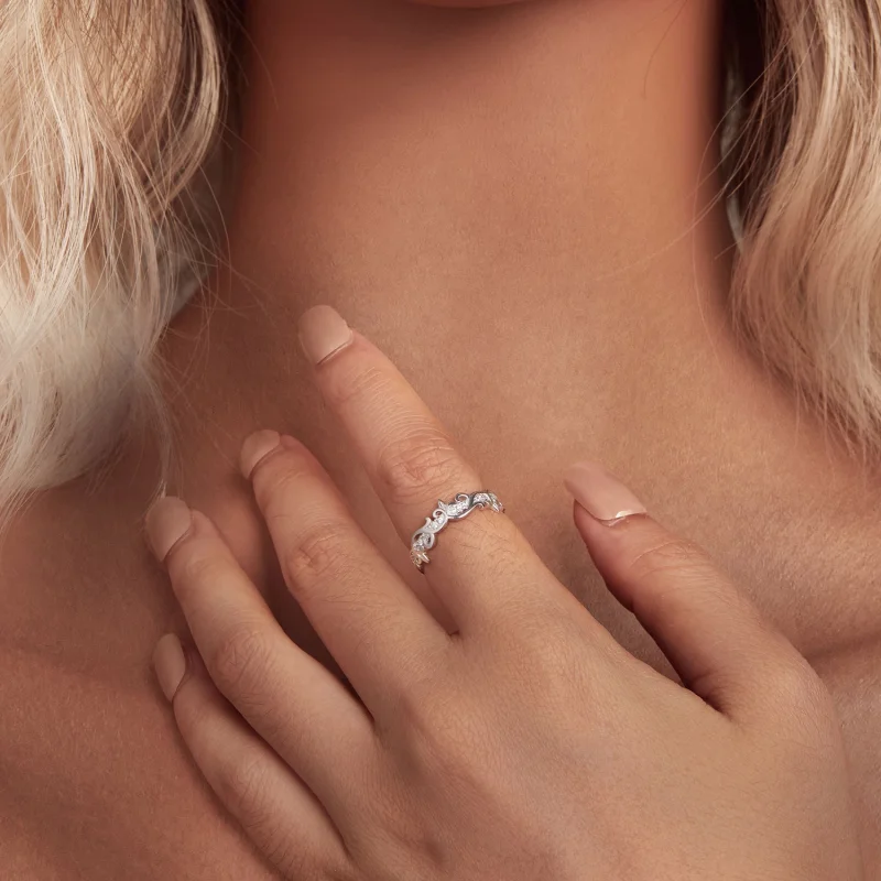 (Bild für) Pandora Style Vine Ring - BSR489 - Ansicht 4