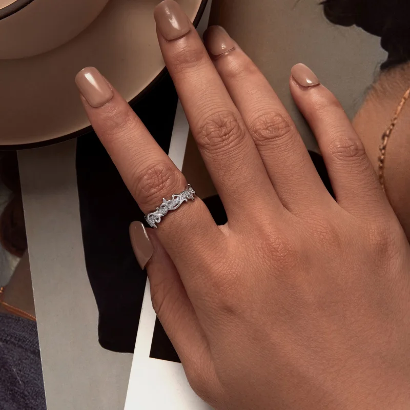 (Bild für) Pandora Style Vine Ring - BSR489 - Ansicht 5