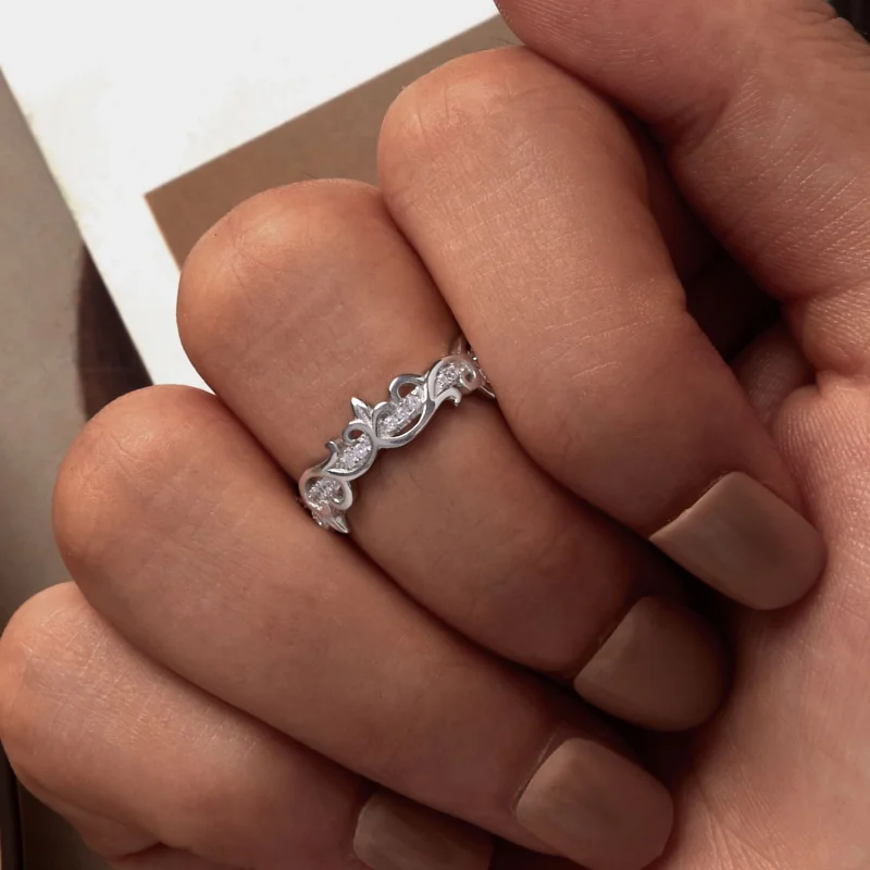 (Bild für) Pandora Style Vine Ring - BSR489 - Ansicht 6