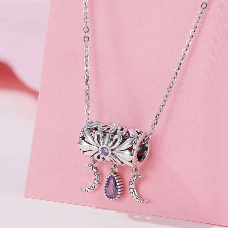 (Bild für) Pandora Style Vintage Iris Charm - SCC2631 - Ansicht 2
