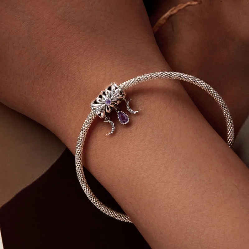 (Bild für) Pandora Style Vintage Iris Charm - SCC2631 - Ansicht 6