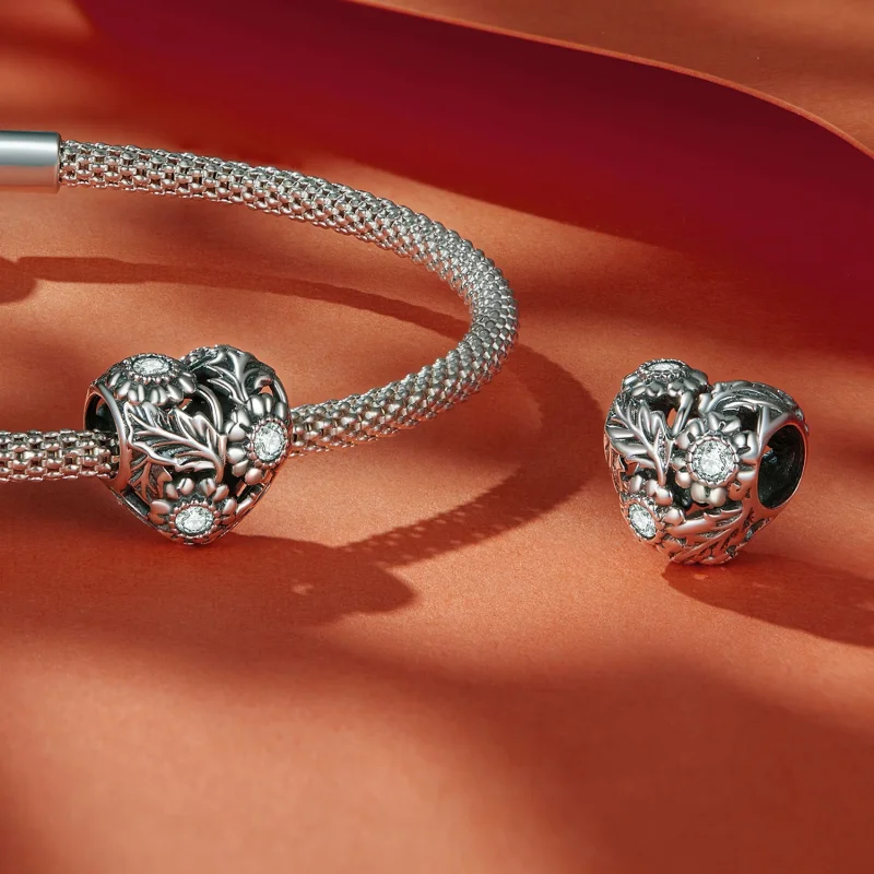 (Bild für) Pandora Style Vintage Vine Charm - SCC2610 - Ansicht 4