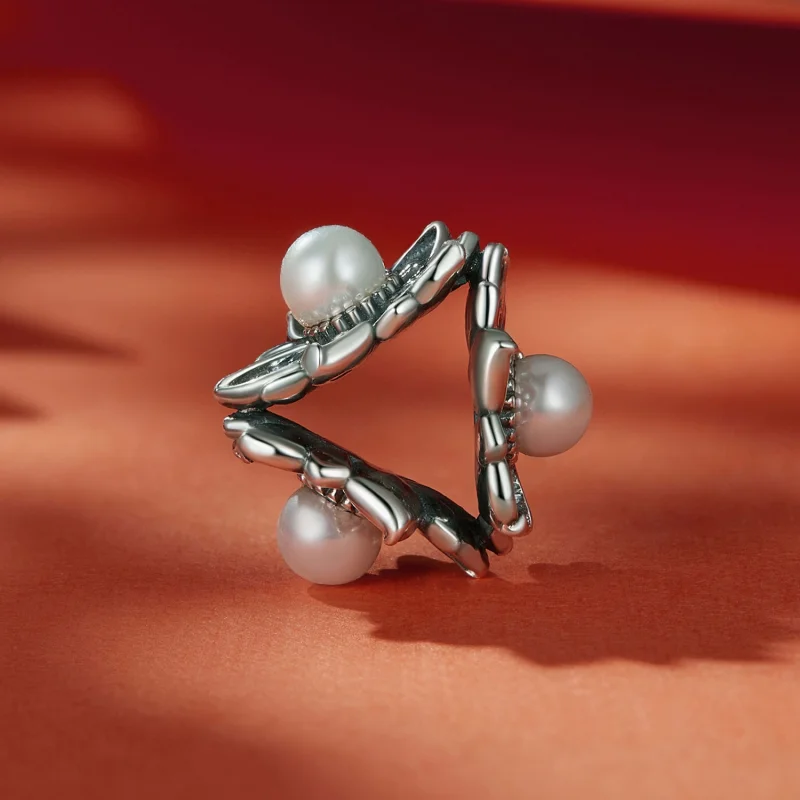 (Bild für) Pandora Style Vintage Vine Charm - SCC2611 - Ansicht 3