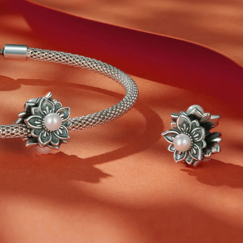 (Bild für) Pandora Style Vintage Vine Charm - SCC2611 - Ansicht 4