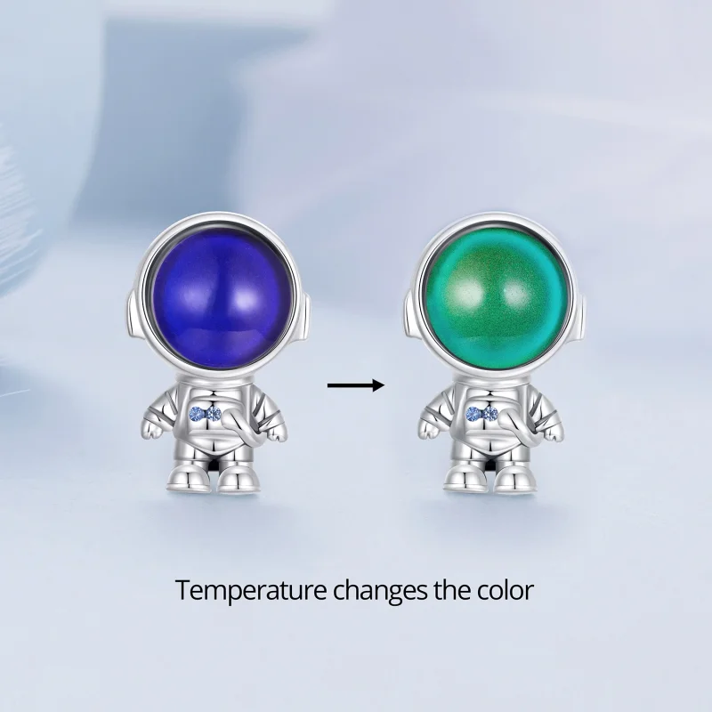 (Bild für) Pandora Style Warm-Sensing Astronaut Charm - BSC578-CF - Ansicht 2