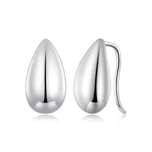 (Bild für) Pandora Style Wassertropfen Glanz Stecker Ohrringe - BSE869