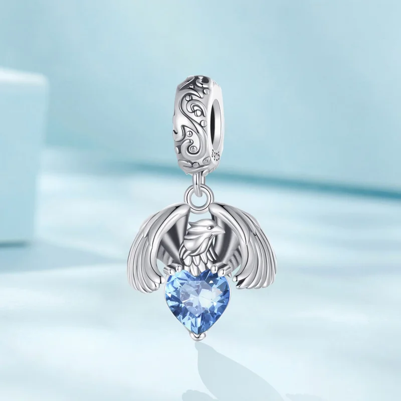 (Bild für) Pandora Style Weißer Adler Anhänger - SCC2636 - Ansicht 2